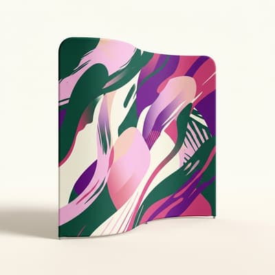 Tension Fabric S Shape Display