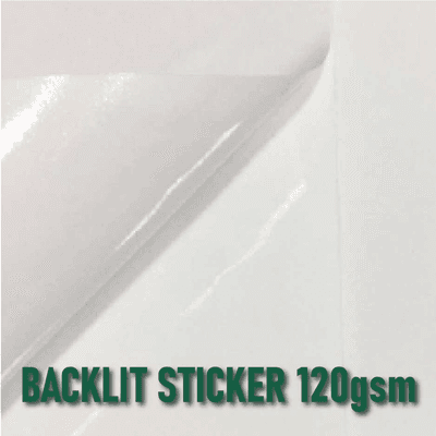 Backlit Sticker 120gsm