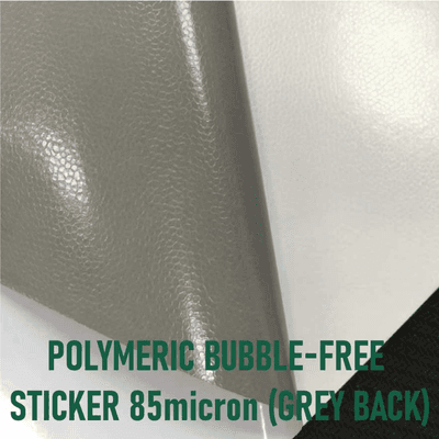 Polymeric Bubble-Free Sticker 85micron (Grey Back)