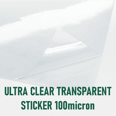 Ultra Clear Sticker 100micron