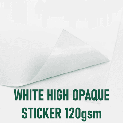 White High Opaque Sticker 120gsm