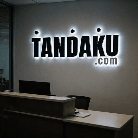 Aluminium Backlit Letters - illustrative product example