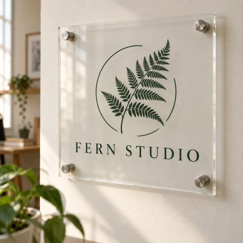 Acrylic — Glossy reception & business signs