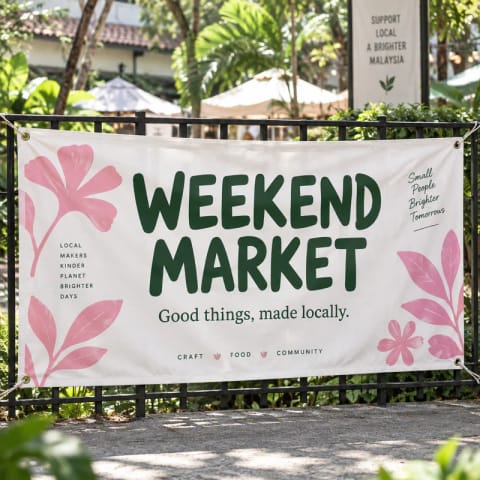 Banner — 380gsm flex with corner eyelets