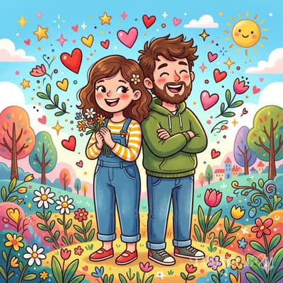 Cartoon Couple example