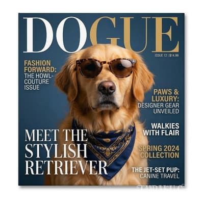 DOGUE Magazine Cover example