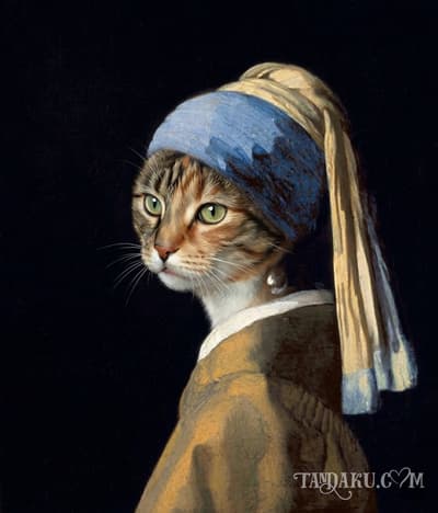 Pet with Earring Portrait example