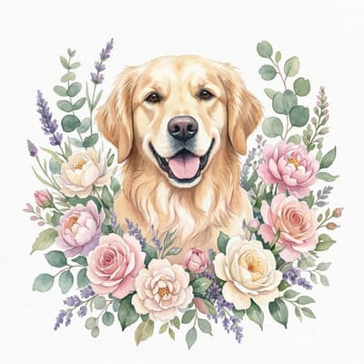 Watercolor Botanical example