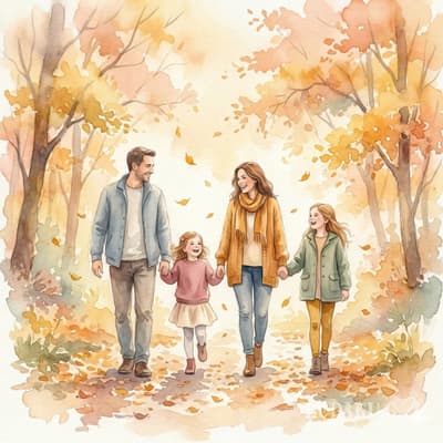 Watercolor Family example