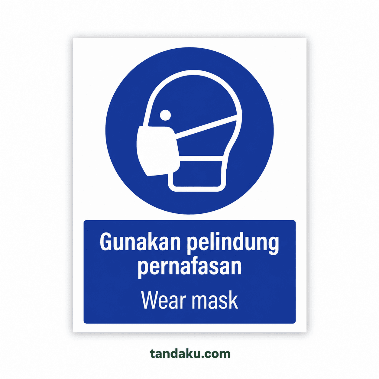 Tandaku.com PPE Safety Signboard | Wear Helmet Eye Protection Vest | Papan Tanda Keselamatan