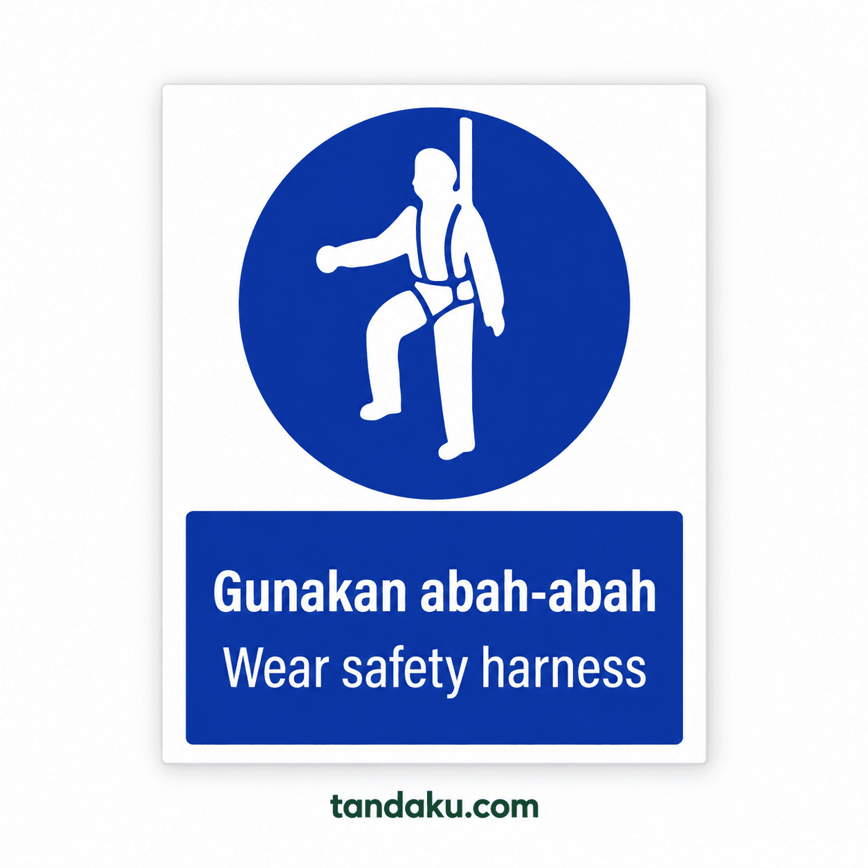 Tandaku.com PPE Safety Signboard | Wear Helmet Eye Protection Vest | Papan Tanda Keselamatan