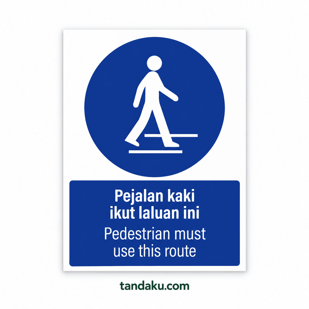 Tandaku.com PPE Safety Signboard | Wear Helmet Eye Protection Vest | Papan Tanda Keselamatan