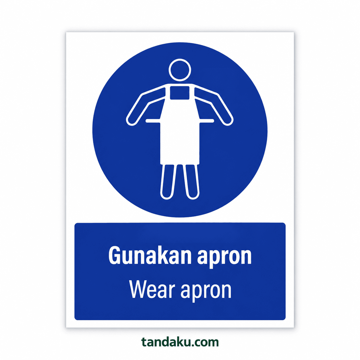 Tandaku.com PPE Safety Signboard | Wear Helmet Eye Protection Vest | Papan Tanda Keselamatan