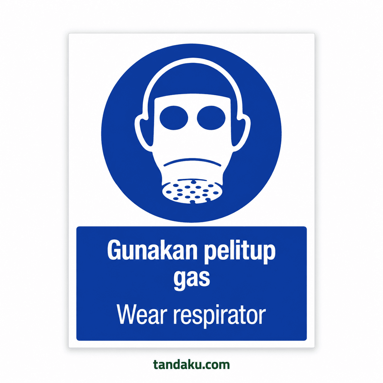 Tandaku.com PPE Safety Signboard | Wear Helmet Eye Protection Vest | Papan Tanda Keselamatan
