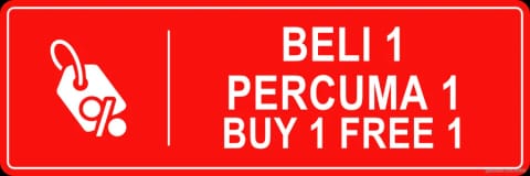 Buy 1 Free 1 Sign