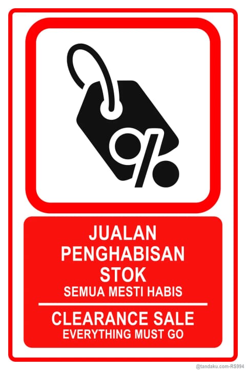 Clearance Sale Sign