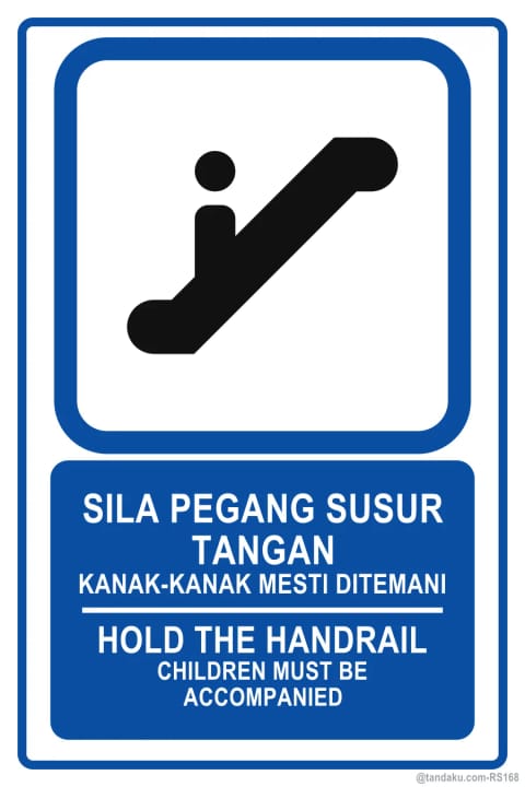 Escalator Hold Handrail