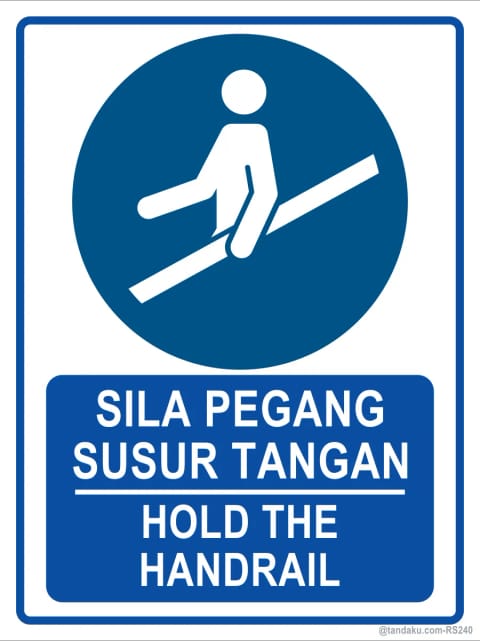 Hold Handrail Stairs