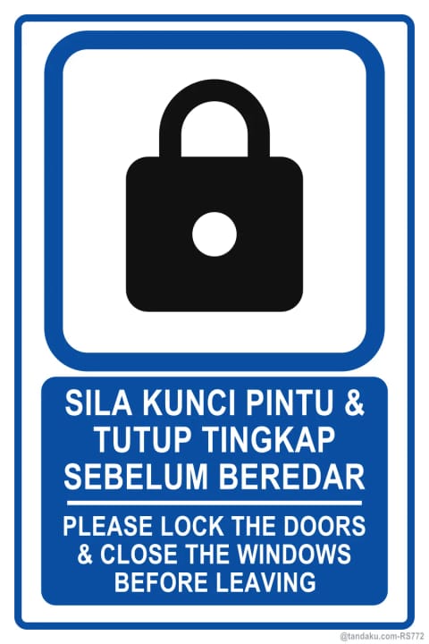 Lock Doors Windows Before Leaving