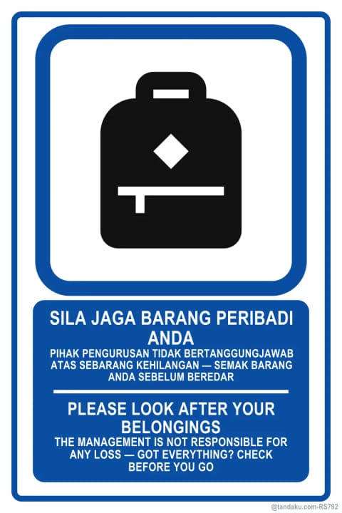 Look After Your Belongings