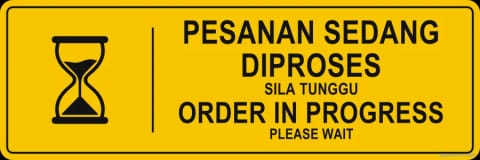 Order In Progress Sign