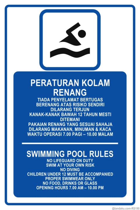 Swimming Pool Rules