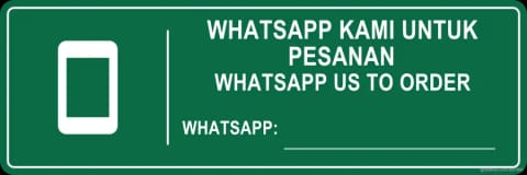 Whatsapp Us To Order Sign