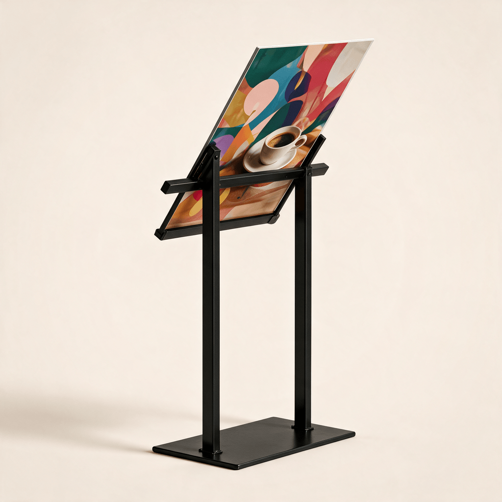 Board with Display Stand (Black Metal)