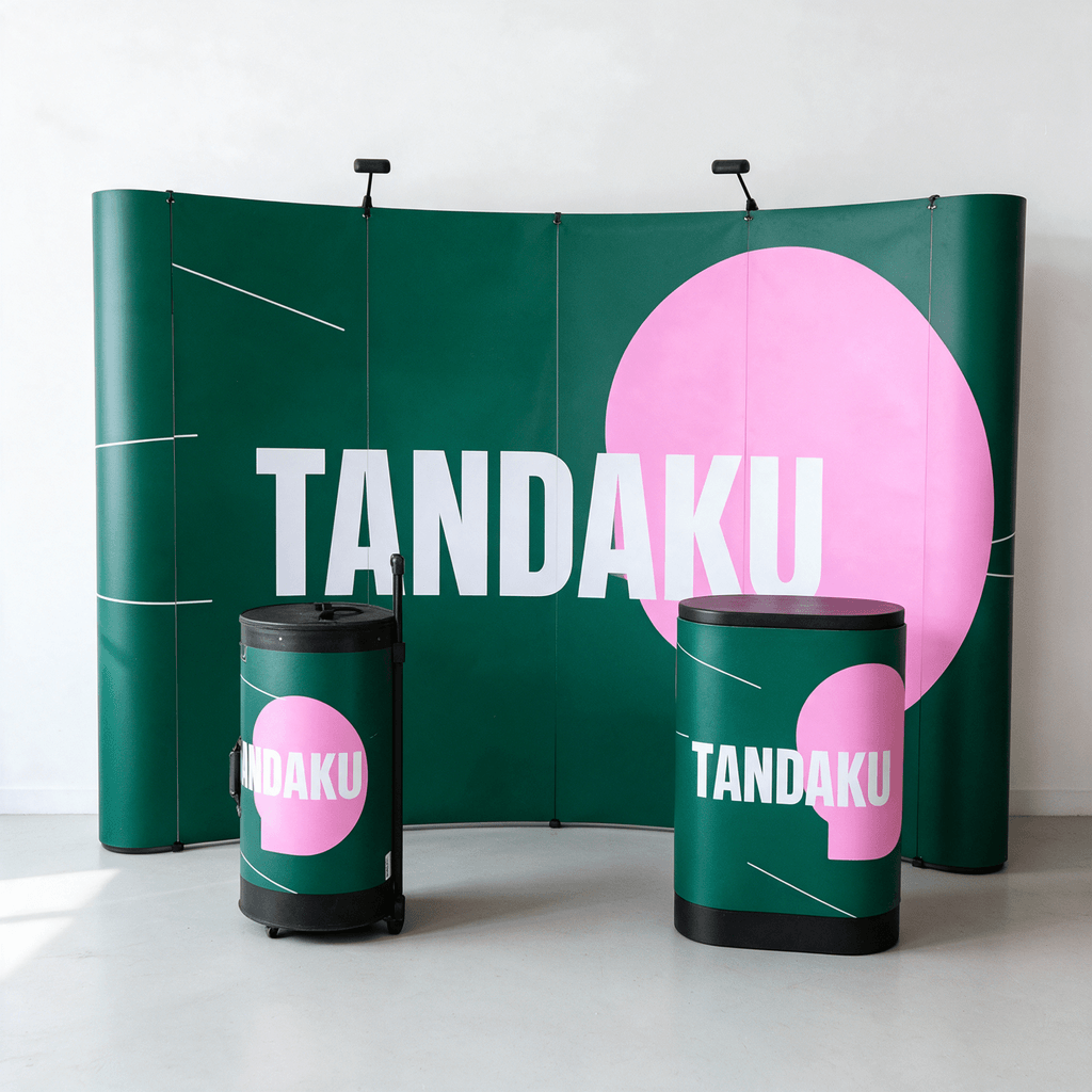 Pop-Up Backdrop 4×3, Hard Case (Frame Only) material example