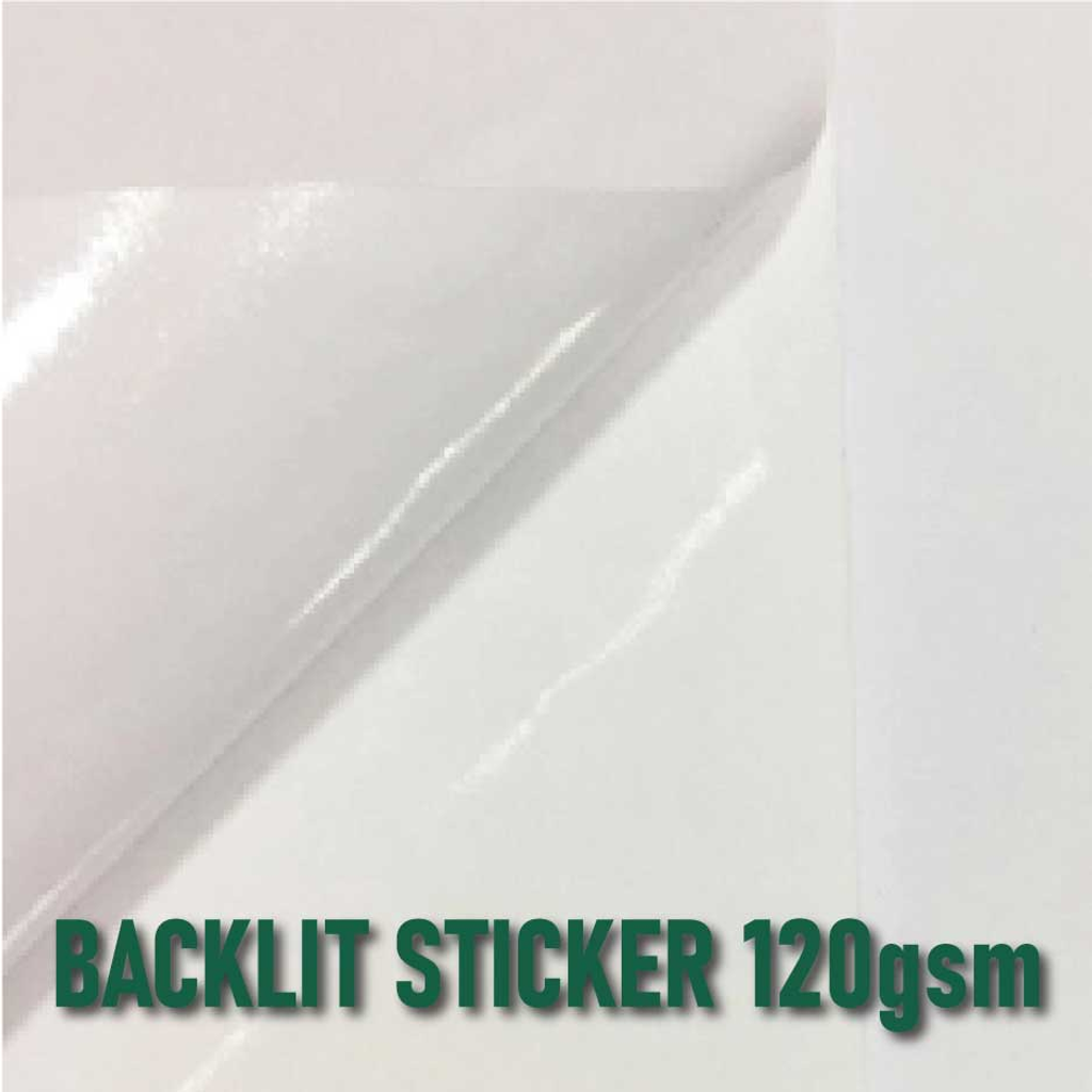 Backlit Sticker 120gsm