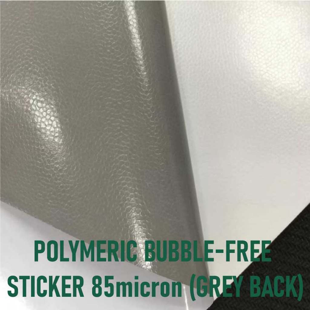 Polymeric Bubble-Free Sticker 85micron (Grey Back)