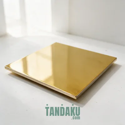 1mm SS Steel - Gold mirror