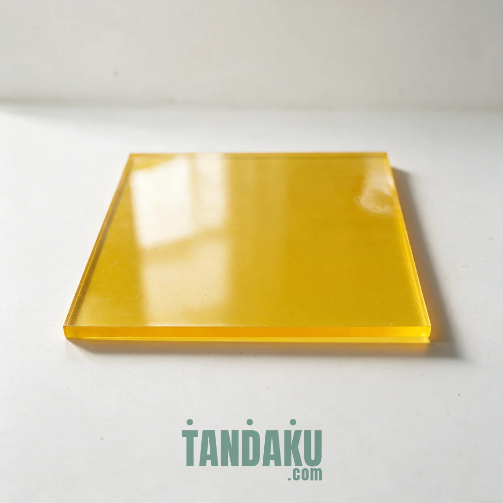 3mm Yellow Glossy Acrylic