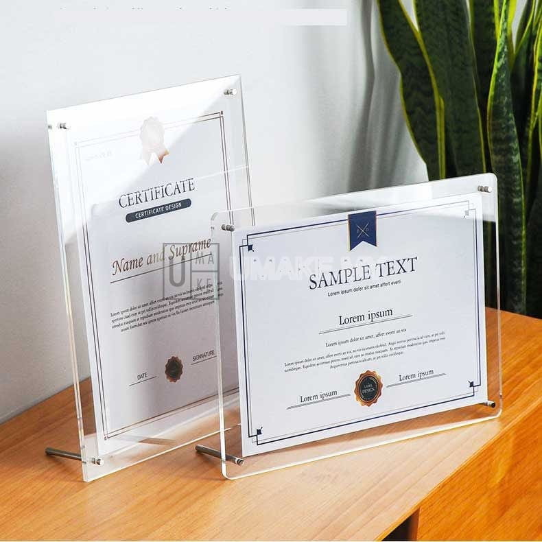 Acrylic Poster & Certificate Stand Frame — Acrylic Poster & Certificate Stand Frame