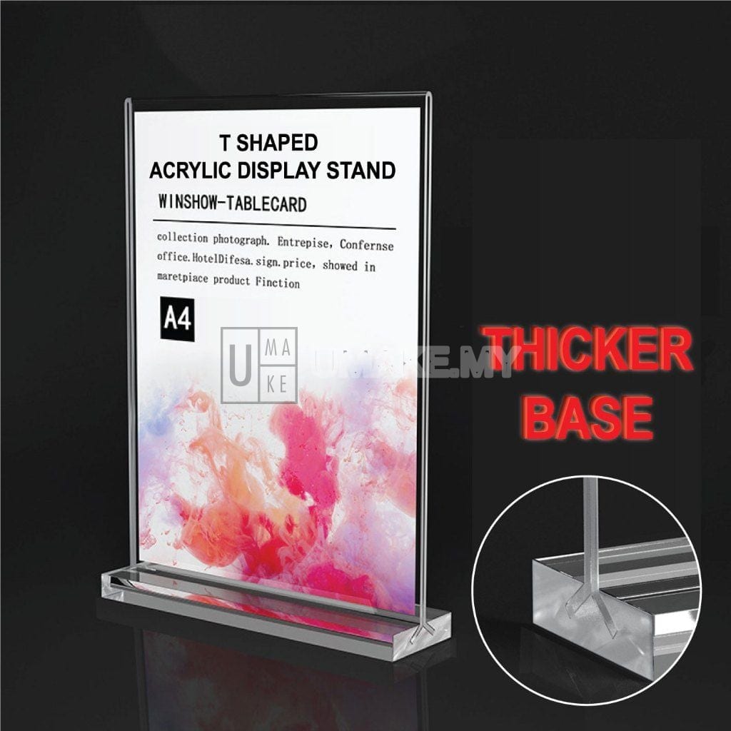 T-Shape Stand — Thick Acrylic