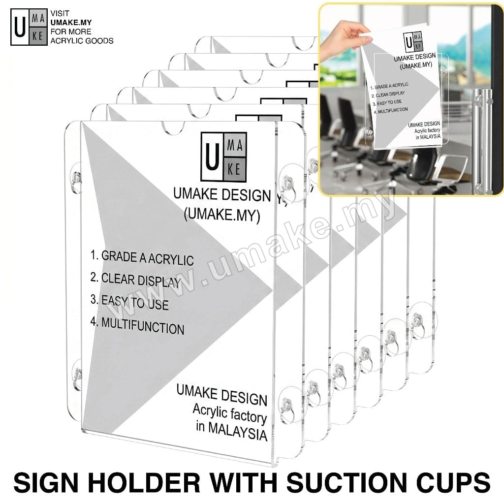 Window Sign Holder (Suction Cups) — Window Sign Holder (Suction Cups)