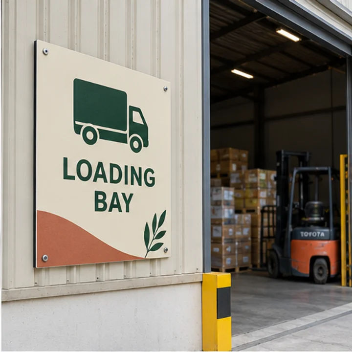 3mm ACP Sheet: identify a loading bay - Warehouse entrance