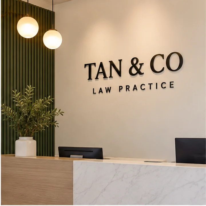 Acrylic Letters: create a brand wall - Reception area