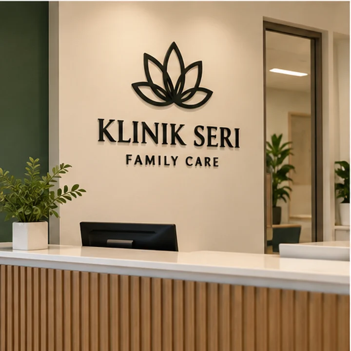 Acrylic Letters: name your practice - Clinic reception
