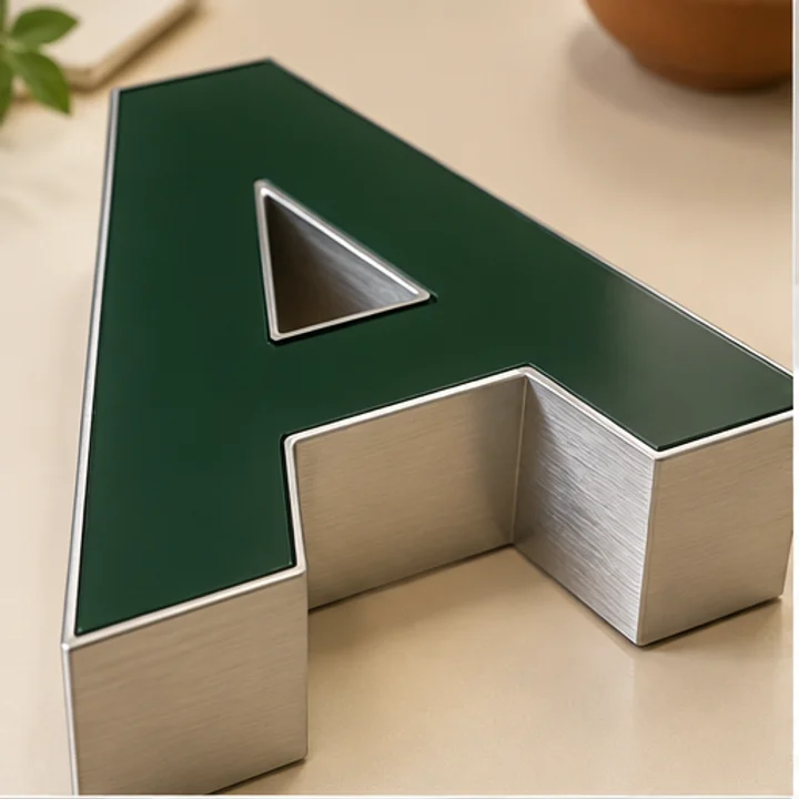 Aluminium Box Up Letters material and construction illustration