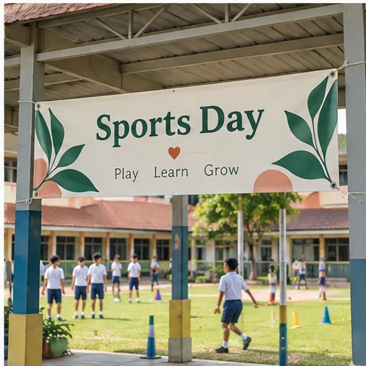 Banner: celebrate an event - Supported school display