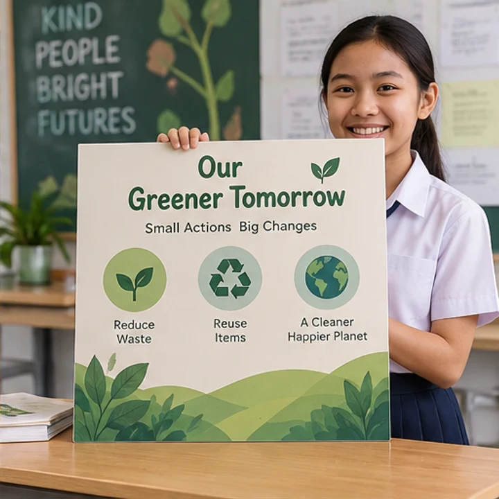 KT Board: present a project - Classroom presentation display