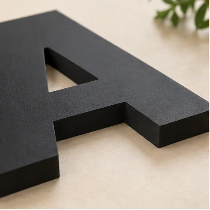 PVC Letters material and construction illustration