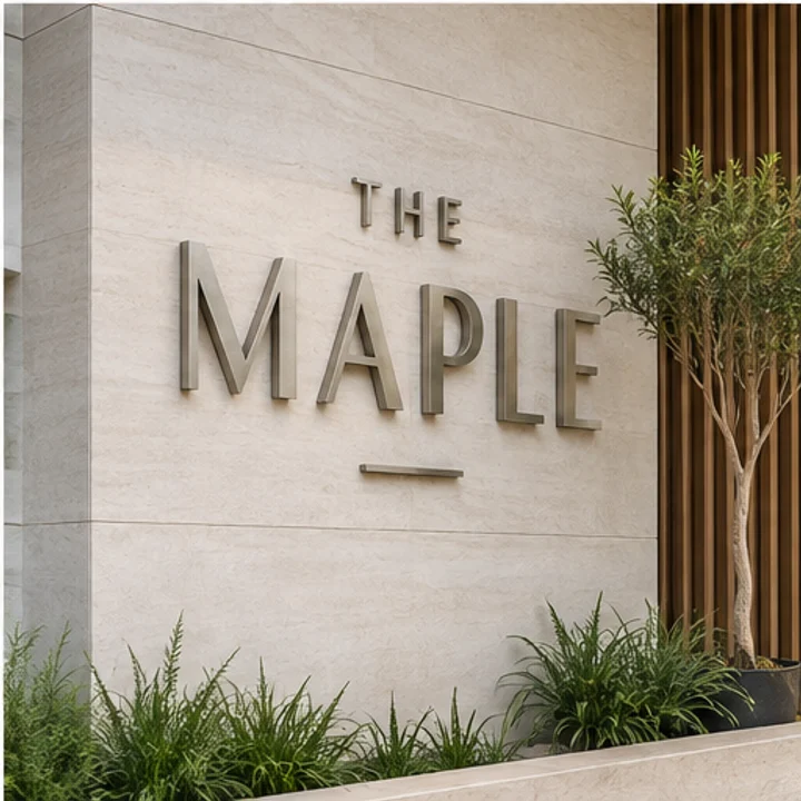 Stainless Steel Box Up Letters: create a name feature - Suitable entrance wall