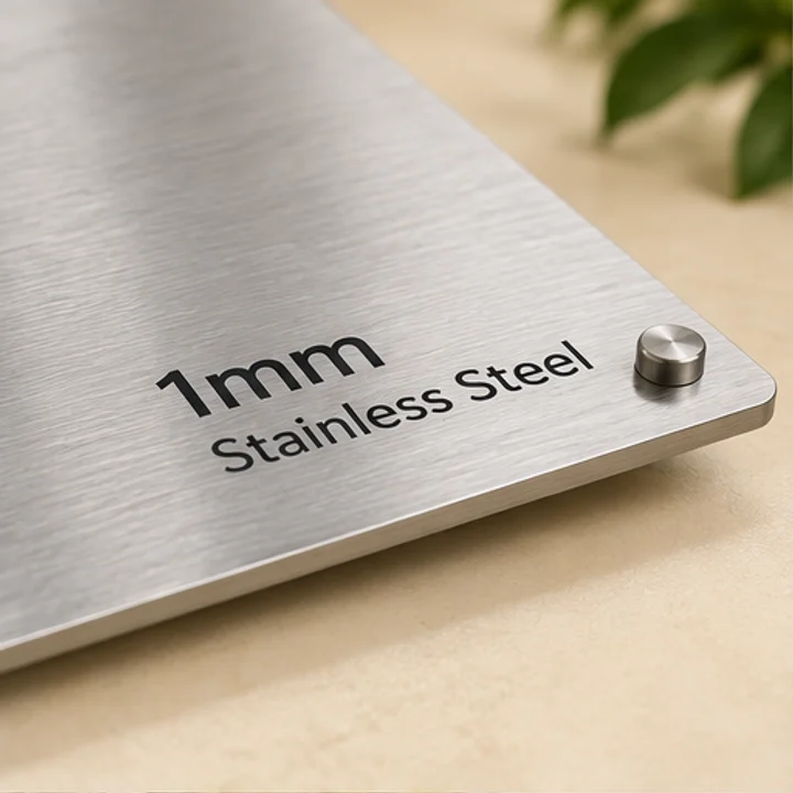 1mm Stainless Steel material and construction illustration