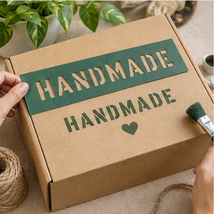 Stencil Plate: brand packaging - Reusable craft stencil