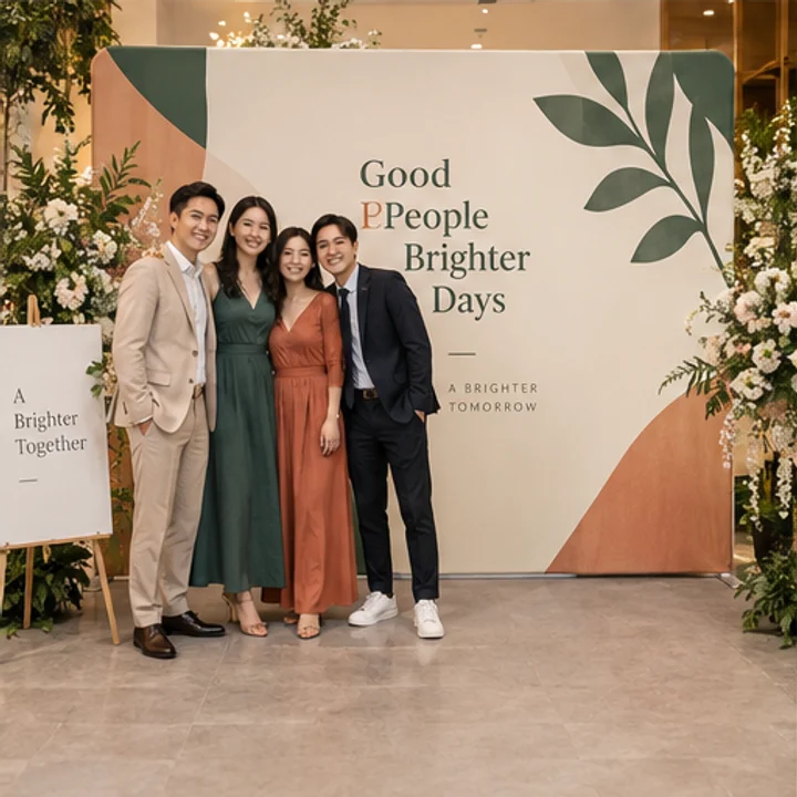 Straight Fabric Backdrop: make a photo background - Indoor reception