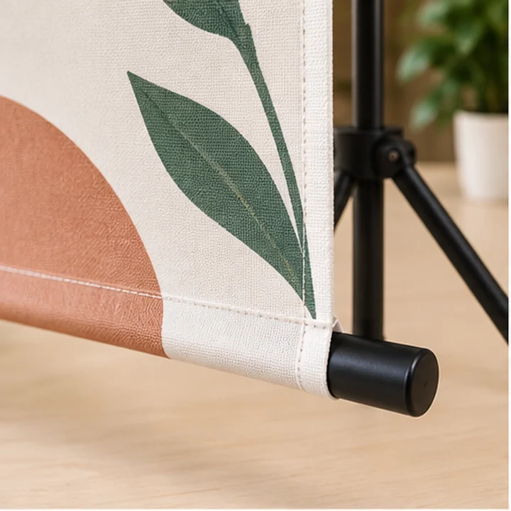 Tripod Bunting material and construction illustration