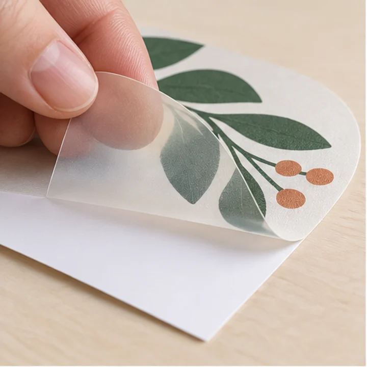 Window Sticker material and construction illustration
