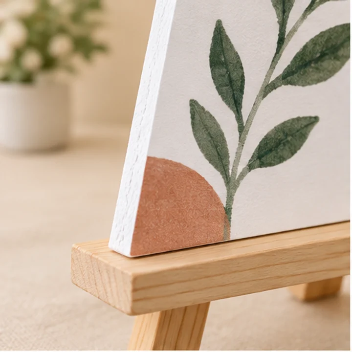 PVC Sign & Wood Easel material and construction illustration